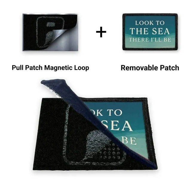 Pull Patch Look To The Sea patch 3x2 magnet hav