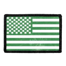 Pull Patch Shamrock Flag patch distressed