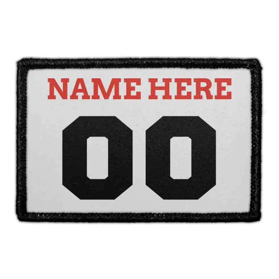 Pull Patch Customizable Jersey Silver/Black/Red patch 1 stk