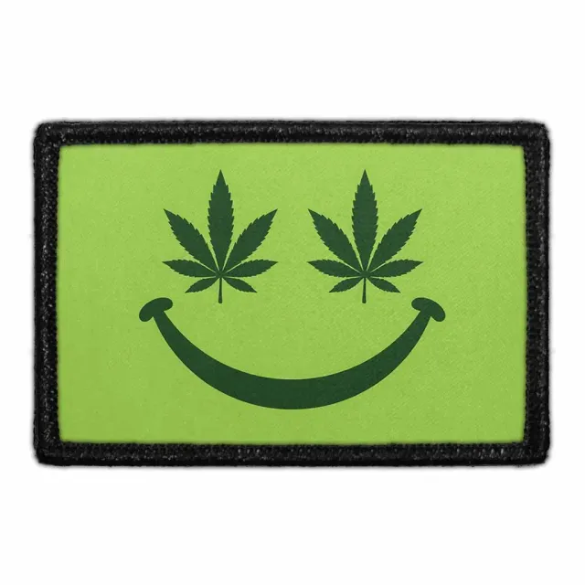 Pull Patch Happy Weed patch velcro 76x51 mm
