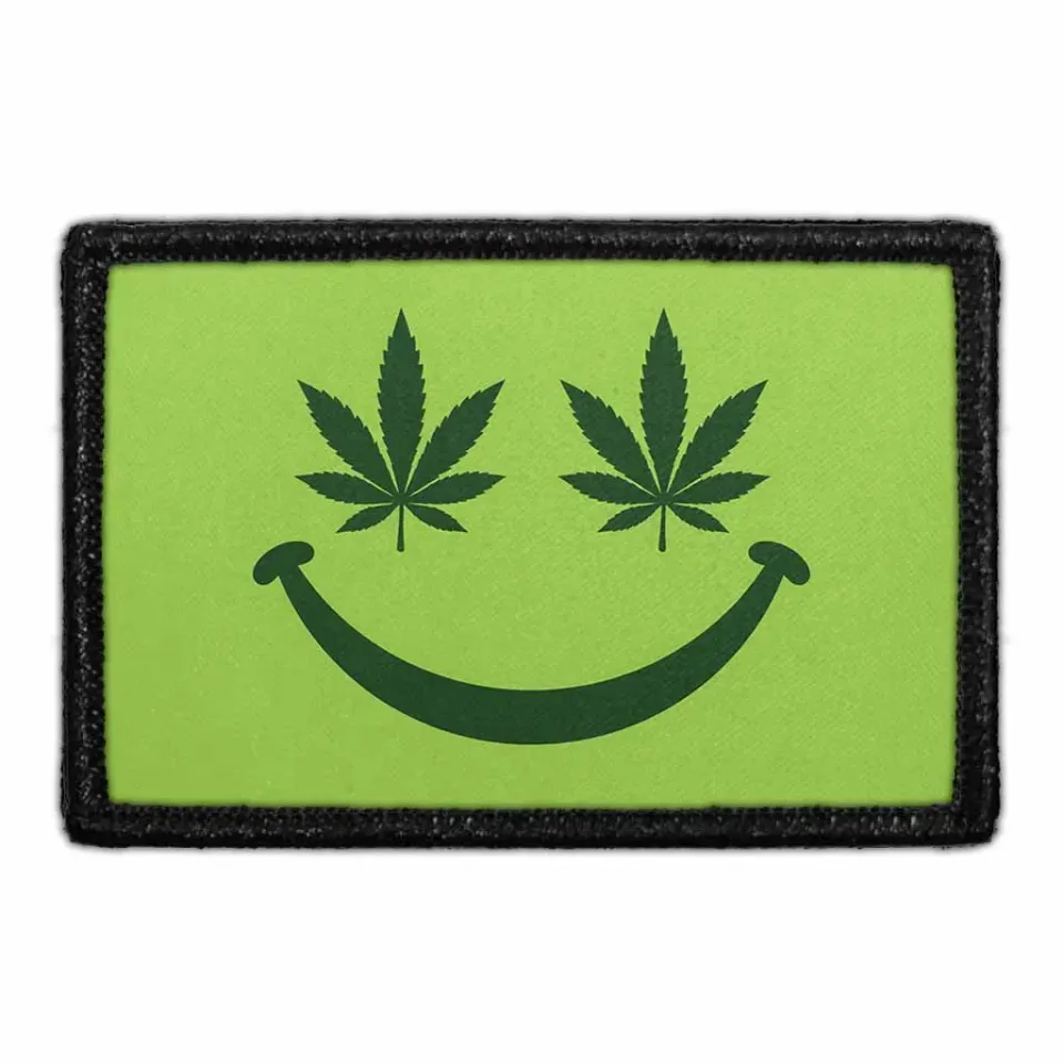 Pull Patch Happy Weed patch velcro 76x51 mm