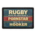 Pull Patch Rugby Save Me Hooker patch velcro sjov