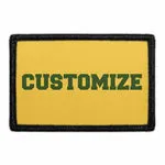 Pull Patch Custom Green College Text lap grøn velcro