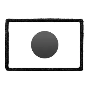 Pull Patch Japan Flag Black and White patch velcro