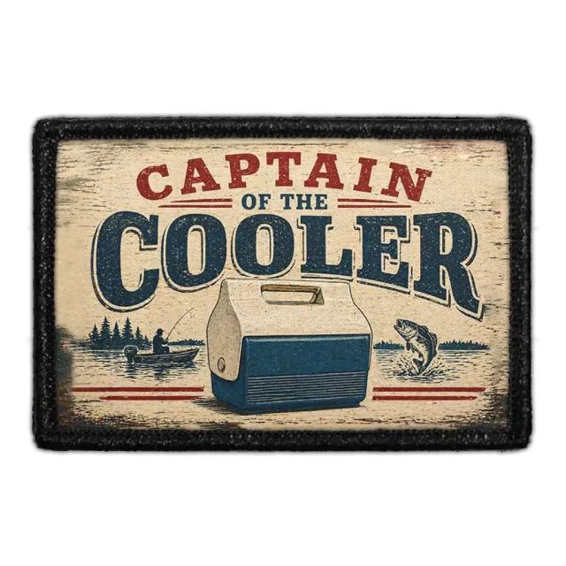 Pull Patch Captain of the Cooler patch 3x2 fisk