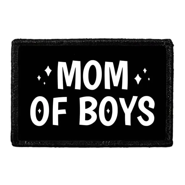 Pull Patch Mom Of Boys patch med velcro
