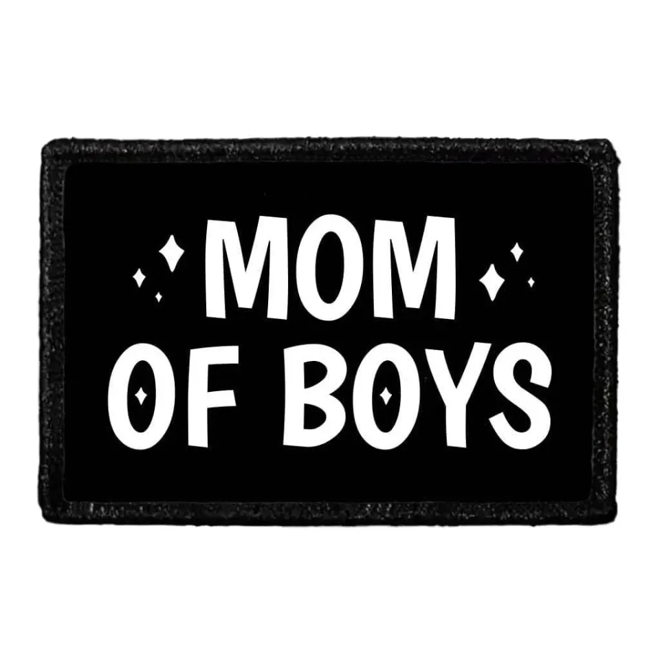 Pull Patch Mom Of Boys patch med velcro