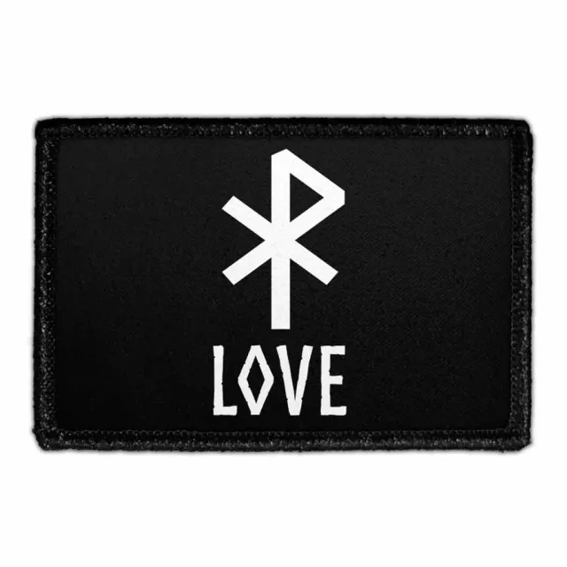 Pull Patch Viking Symbol Love patch med velcro