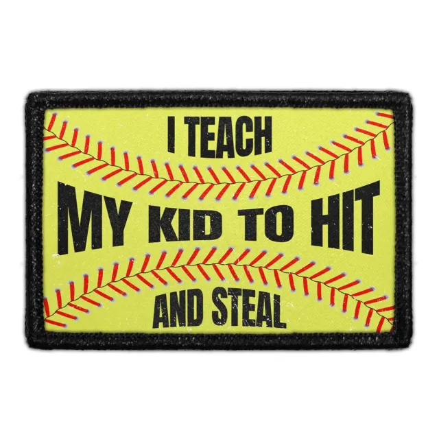 Pull Patch I Teach My Kid patch softball