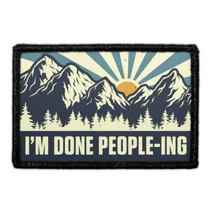 Pull Patch I'm Done People-ing patch 7,6x5 cm