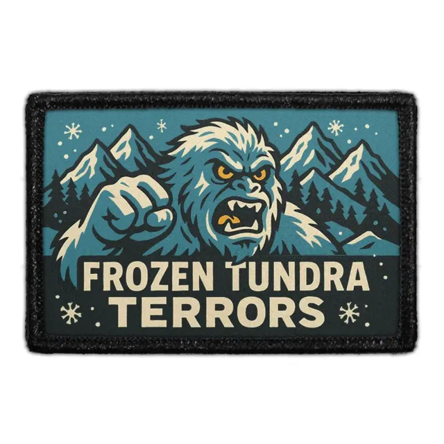 Pull Patch Frozen Tundra Terrors patch med velcro 76x51 mm
