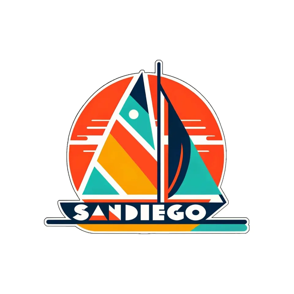 Vagabond Heart San Diego magnet 51x64 mm