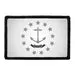 Pull Patch Rhode Island flag patch sort hvid