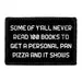 Pull Patch Some Of Y'All Never Read 100 Books Personal Pan Pizza patch velcro