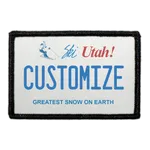 Pull Patch Utah License Plate patch nummerplade tilpasbar