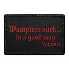 Pull Patch Vampires Suck patch velcro sjov