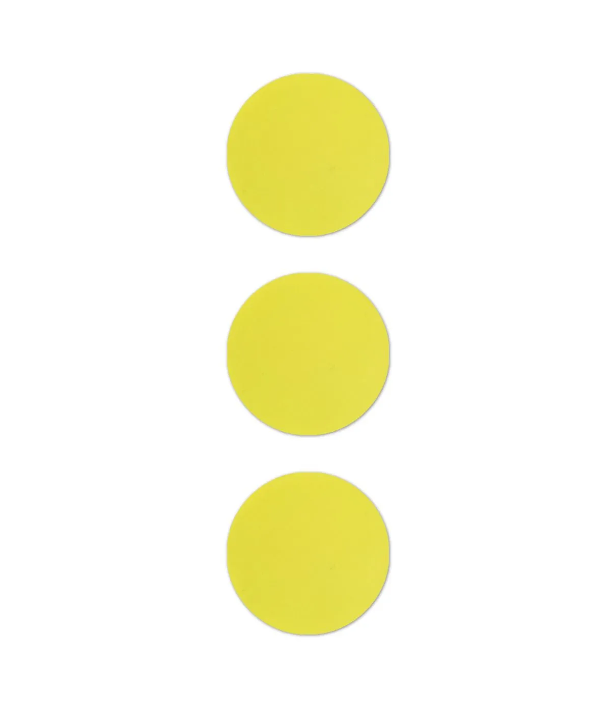 FabPatch Reflective Yellow tekstillapper runde 3-pak