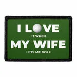 Pull Patch Wife Lets Me Golf patch 1 stk humor