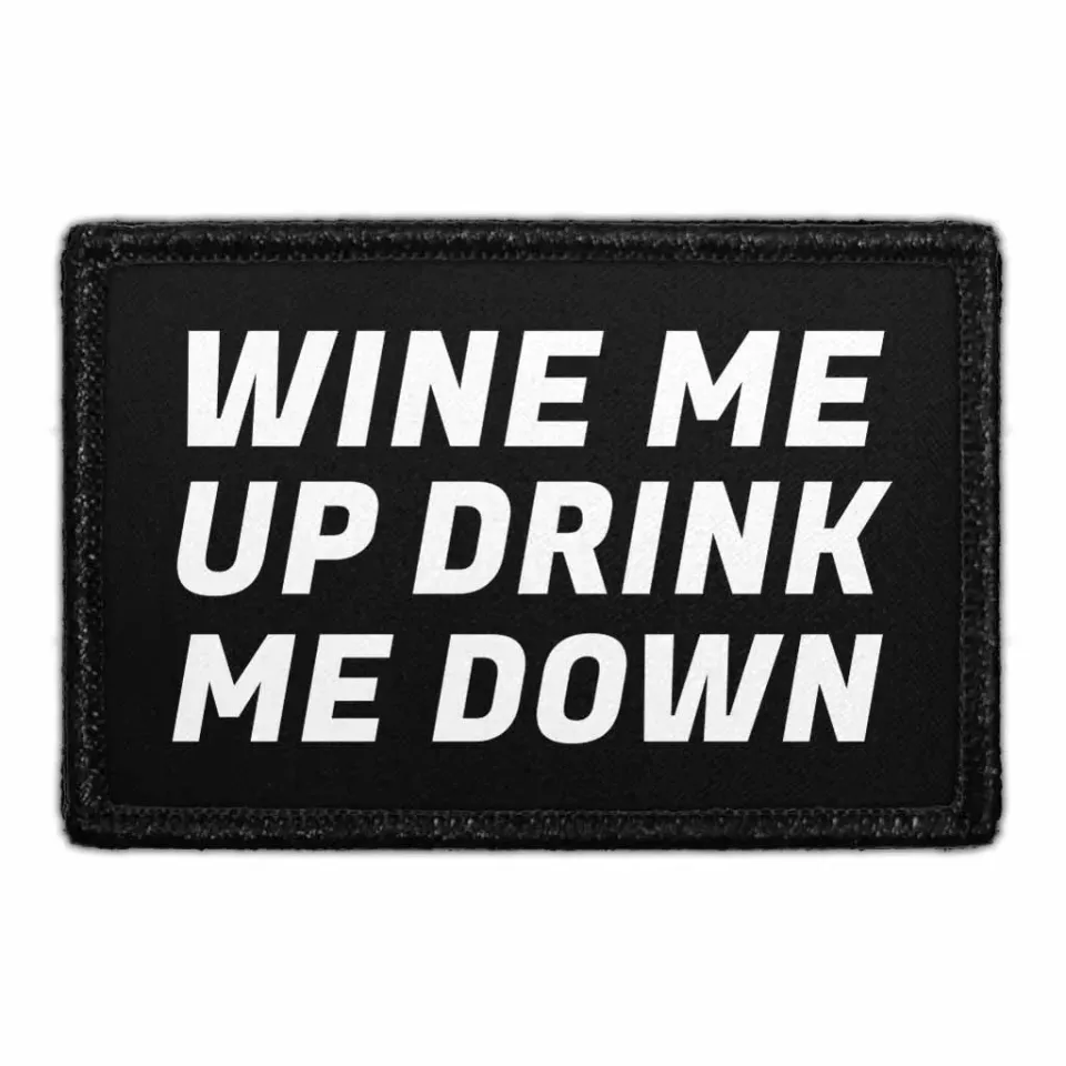 Pull Patch Wine Me Up Drink Me Down patch 7,6x5 cm vin
