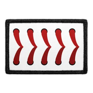 Pull Patch Baseball Threads patch med velcro 7,6 cm