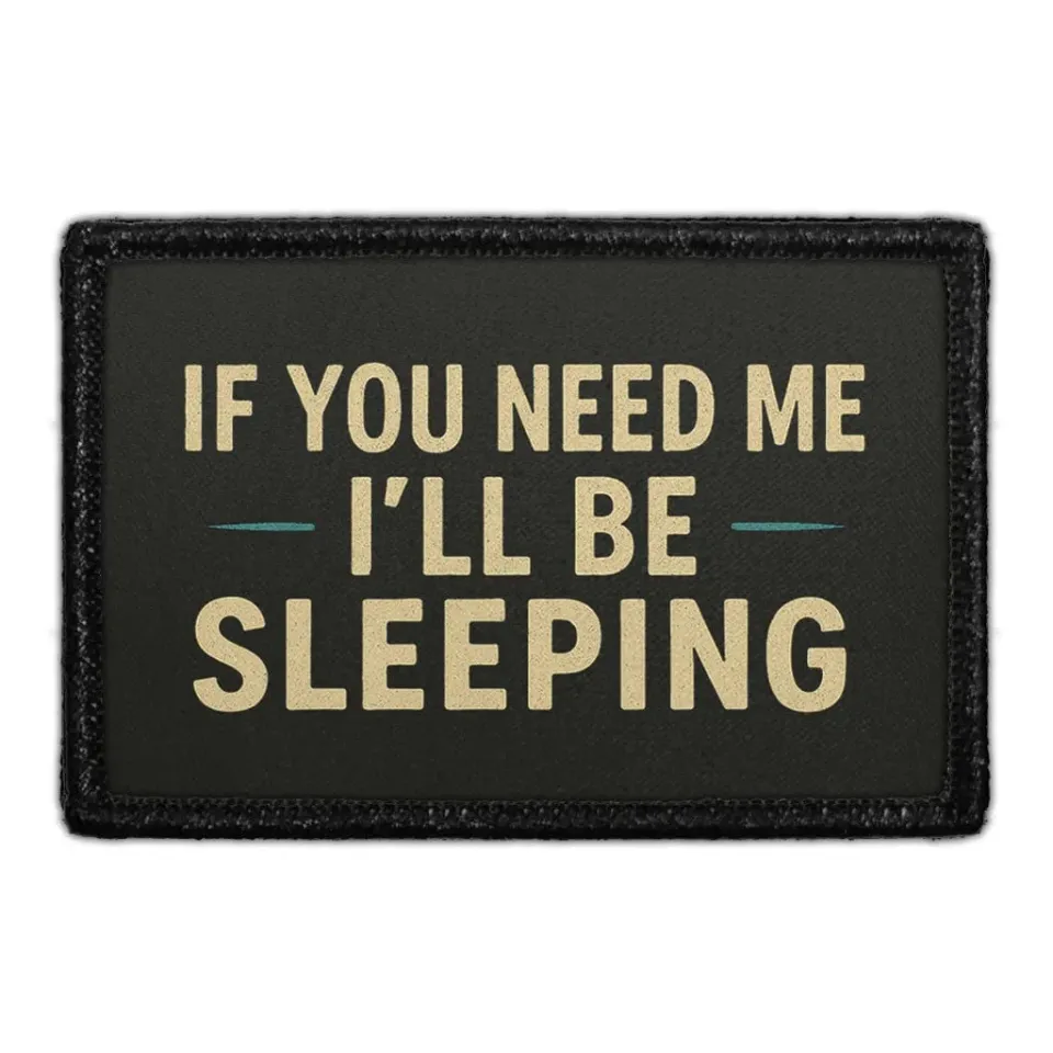 Pull Patch I'll Be Sleeping patch med velcro 76x51 mm