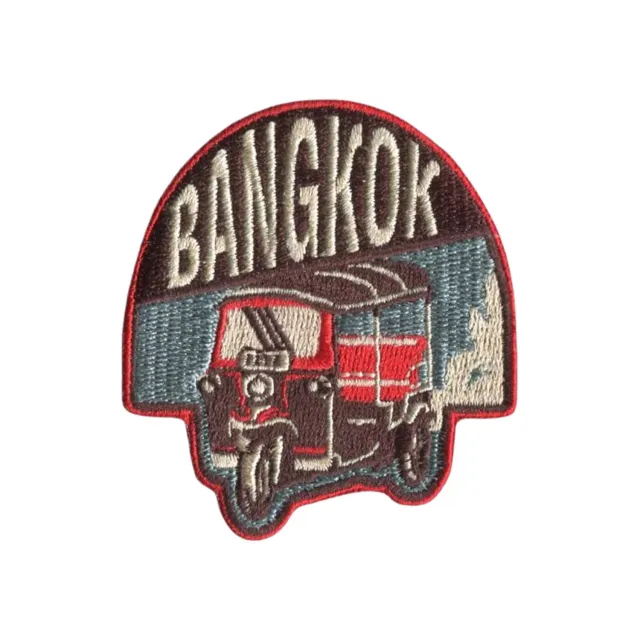 Vagabond Heart Bangkok Thailand strygemærke broderet 70x62 mm