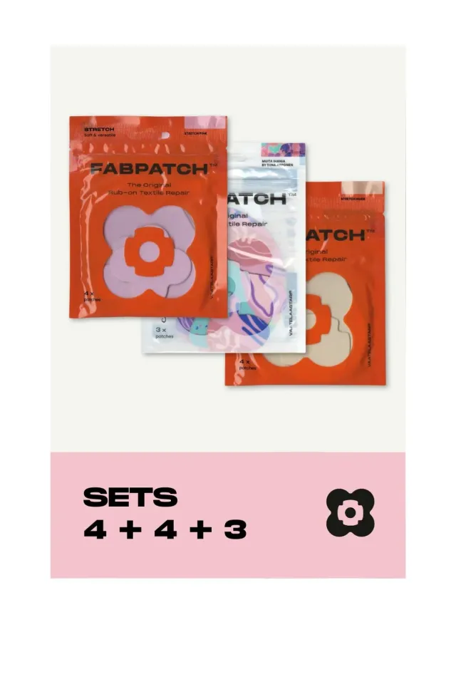 FabPatch All Pastel strygemærker 3-pak stretch