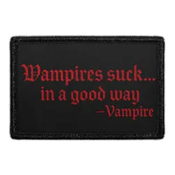 Pull Patch Vampires Suck patch velcro sjov