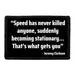 Pull Patch Speed Has Never Killed Anyone Stationary patch velcro 76 mm