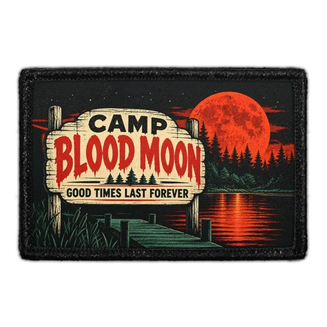 Pull Patch Camp Blood Moon mærke 76x51 mm gys