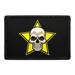 Pull Patch Cartoon Skull patch med velcro dødningehoved