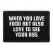 Pull Patch When You Love Food See Your Abs patch velcro