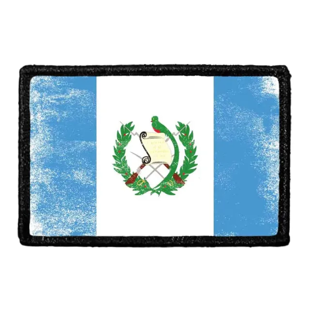 Pull Patch Guatemala Flag patch farvet slidt velcro