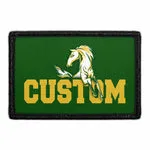 Pull Patch Custom Text With Horse patch gul tekst velcro