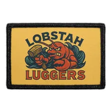 Pull Patch Lobstah Luggers patch 3x2 humor