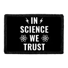 Pull Patch In Science We Trust patch med velcro 1 stk