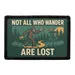 Pull Patch Not All Who Wander Bigfoot patch velcro frisbeegolf