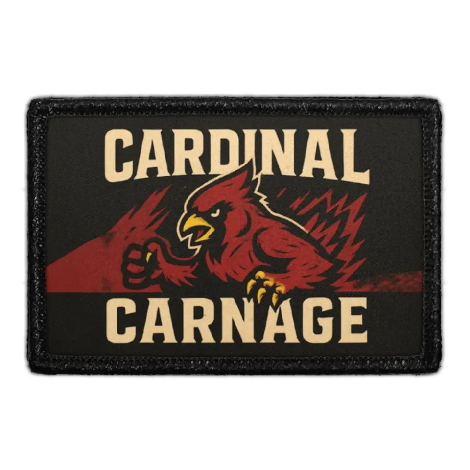 Pull Patch Cardinal Carnage patch 3x2 velcro