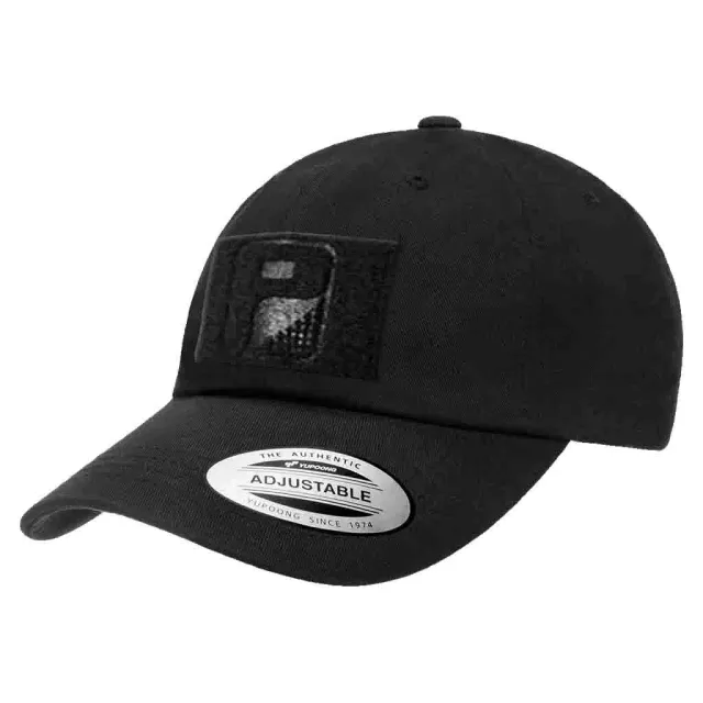 Pull Patch Dad Hat Curved Bill Adjustable kasket black bomuld