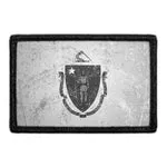 Pull Patch Massachusetts State Flag patch sort hvid