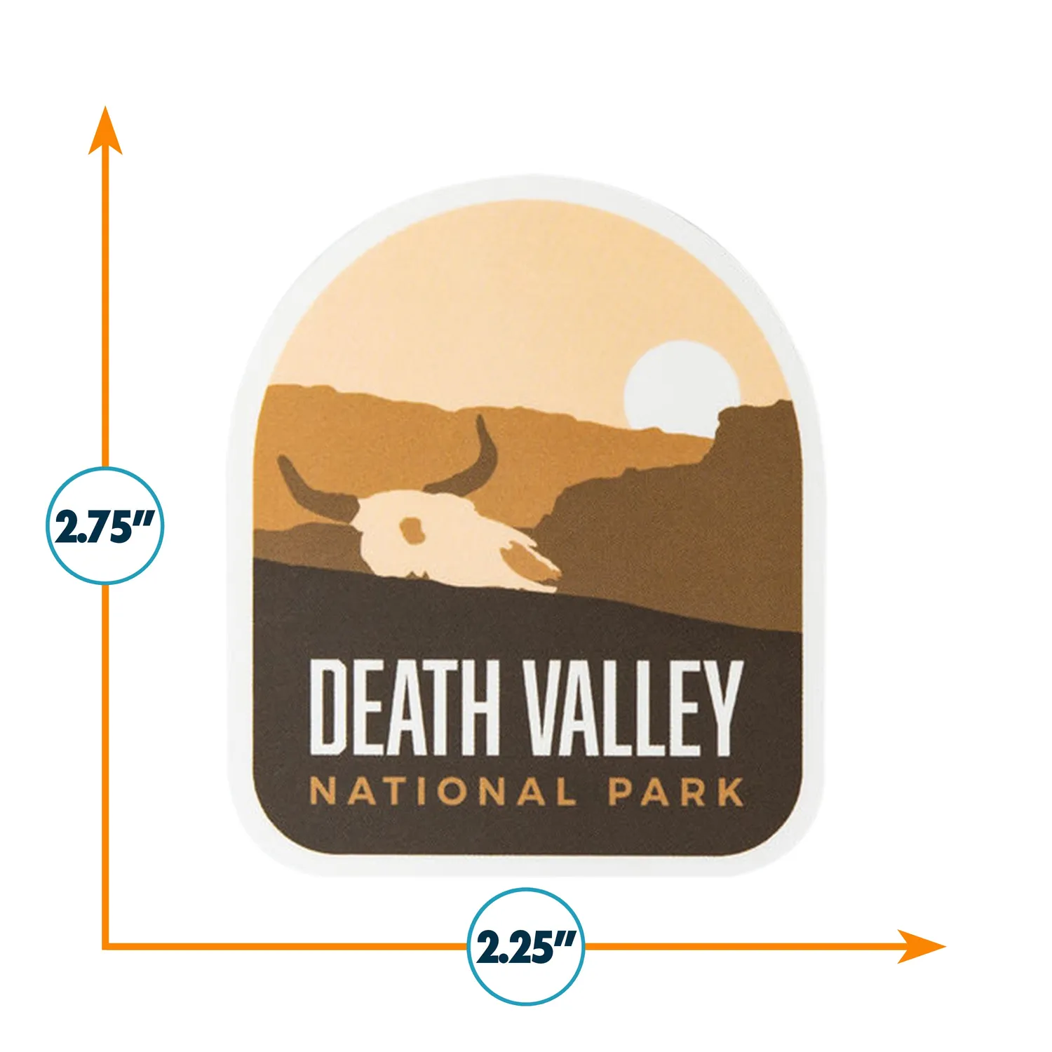 Vagabond Heart Death Valley klistermærke 1 stk mat