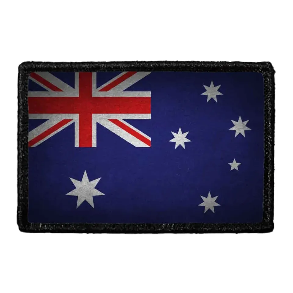 Pull Patch Australia Flag patch farvet velcro