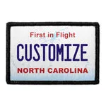 Pull Patch North Carolina nummerplade patch tekst