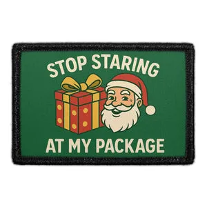 Pull Patch Stop Staring At My Package patch 3x2 fræk