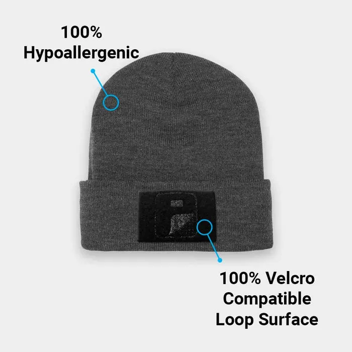 Pull Patch Premium Beanie Flexfit hue mørkegrå