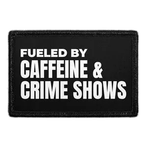 Pull Patch Fueled By Caffeine patch med velcro tekst