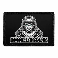 Pull Patch Dollface Creepy Doll patch med velcro