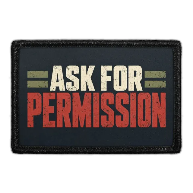Pull Patch Ask for Permission patch 3x2 taktisk