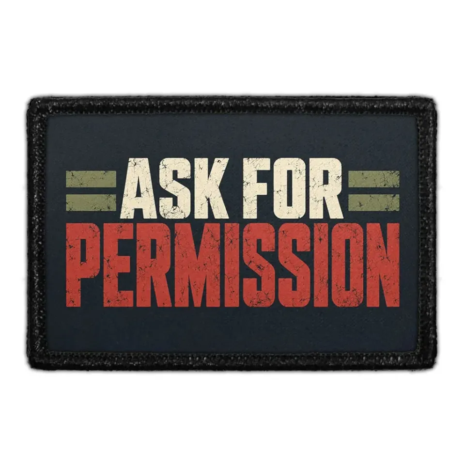 Pull Patch Ask for Permission patch 3x2 taktisk