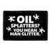 Pull Patch Oil Splatters Man Glitter patch velcro